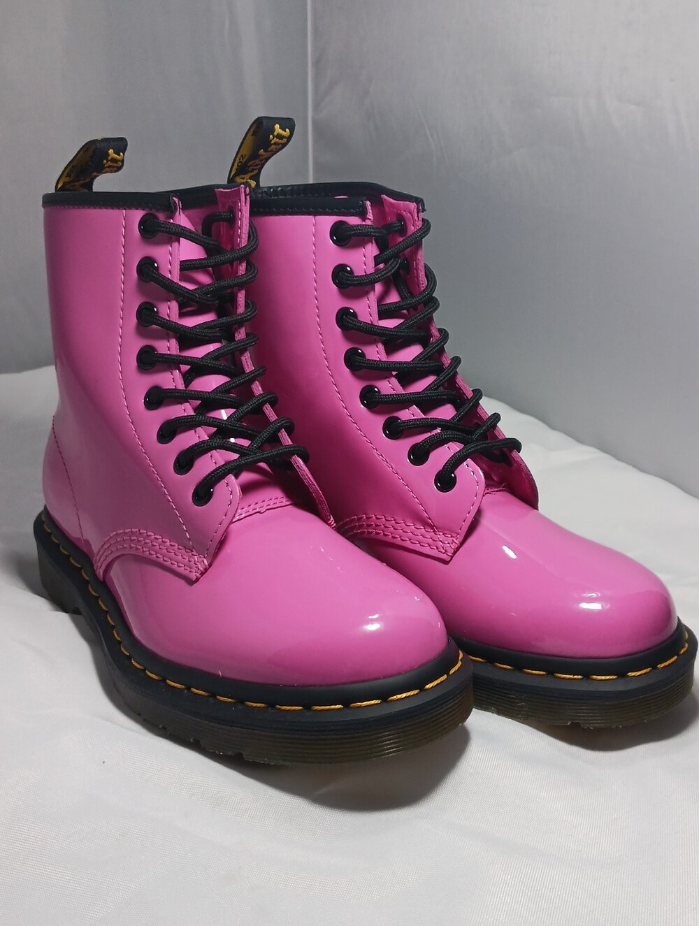 Dr. Martens 1460 Pink Patent Lamper Boots NIB – Women’s US 6 ✨🩷 - Picture 14 of 16